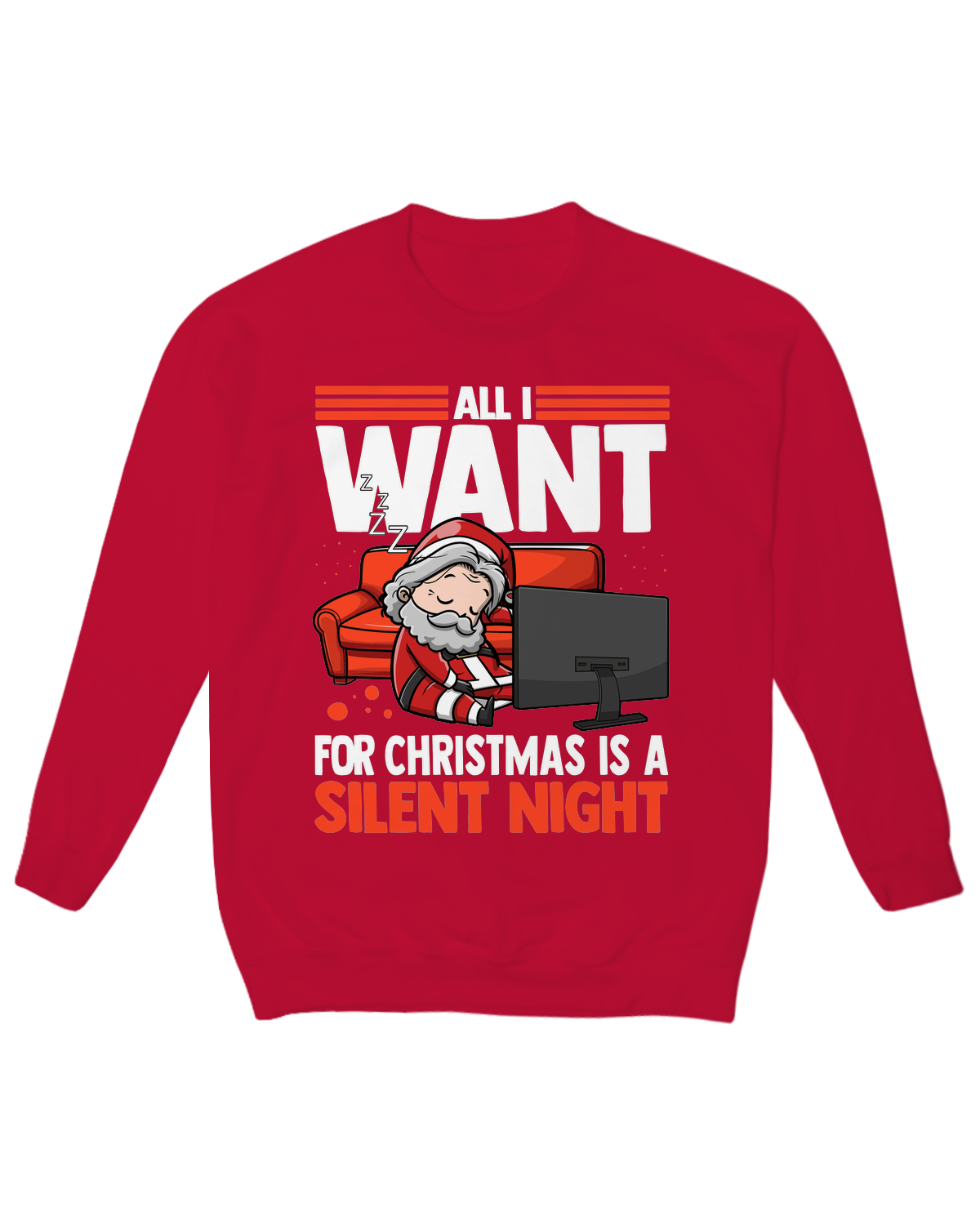All I Want for Christmas is a Silent Night Crew Neck Fleece