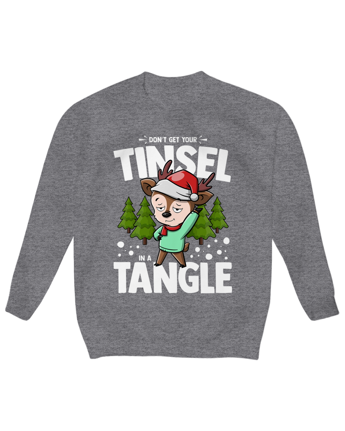 Don’t Get Your Tinsel in a Tangle Crew Neck Fleece