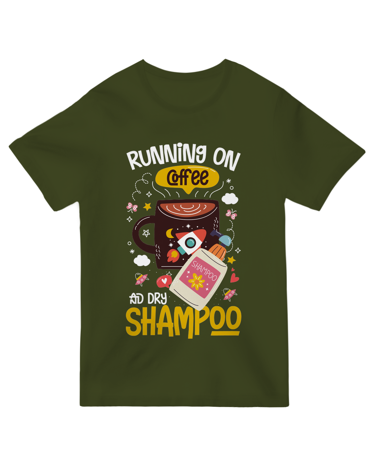 Running on coffee and dry shampoo