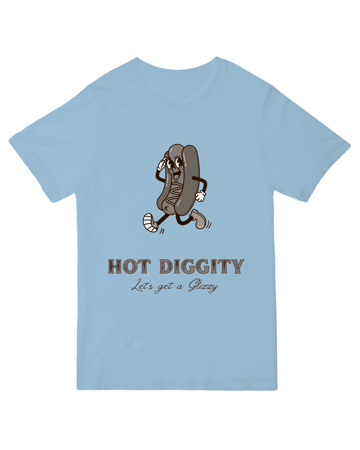 Hot Diggity Glizzy Grey Tee