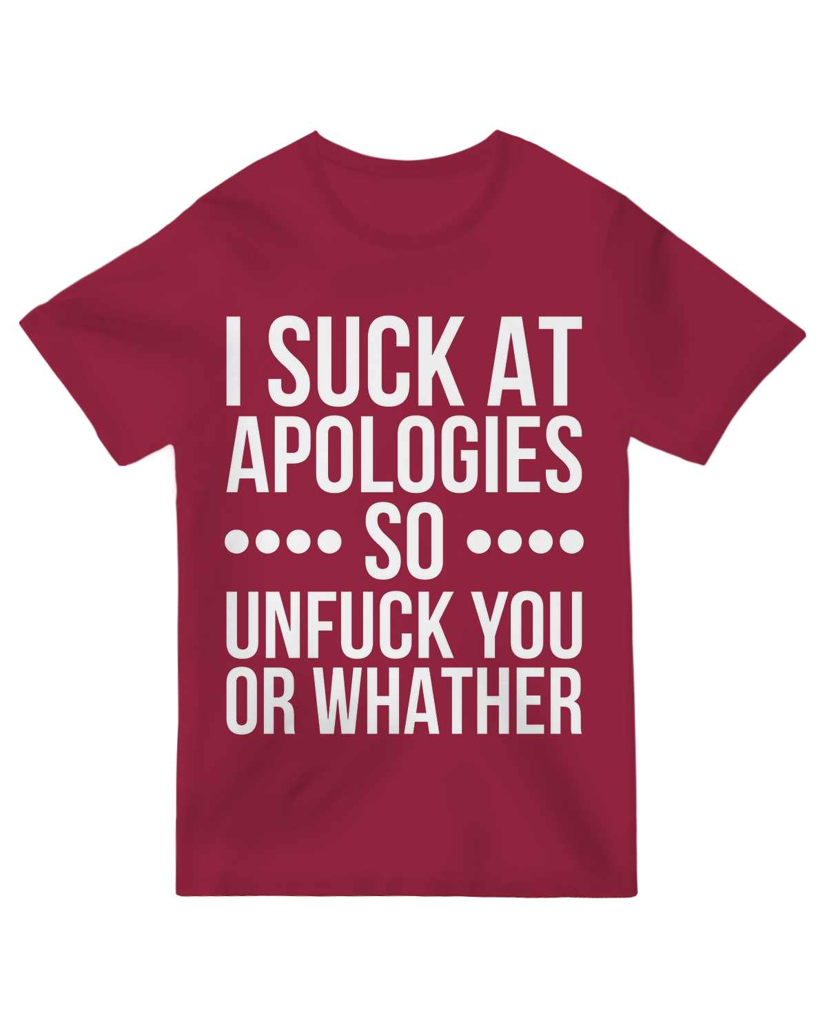 I suck at apologies so