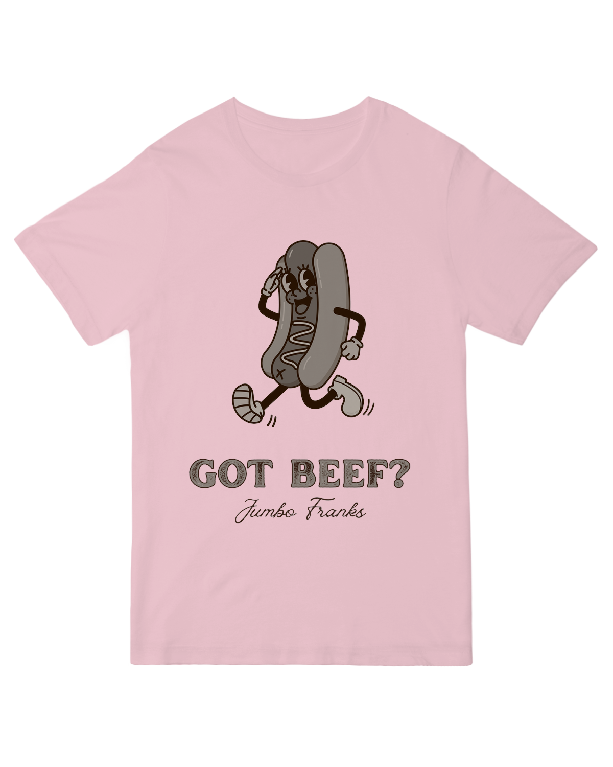 Got Beef Jumbo Franks Grey Tee
