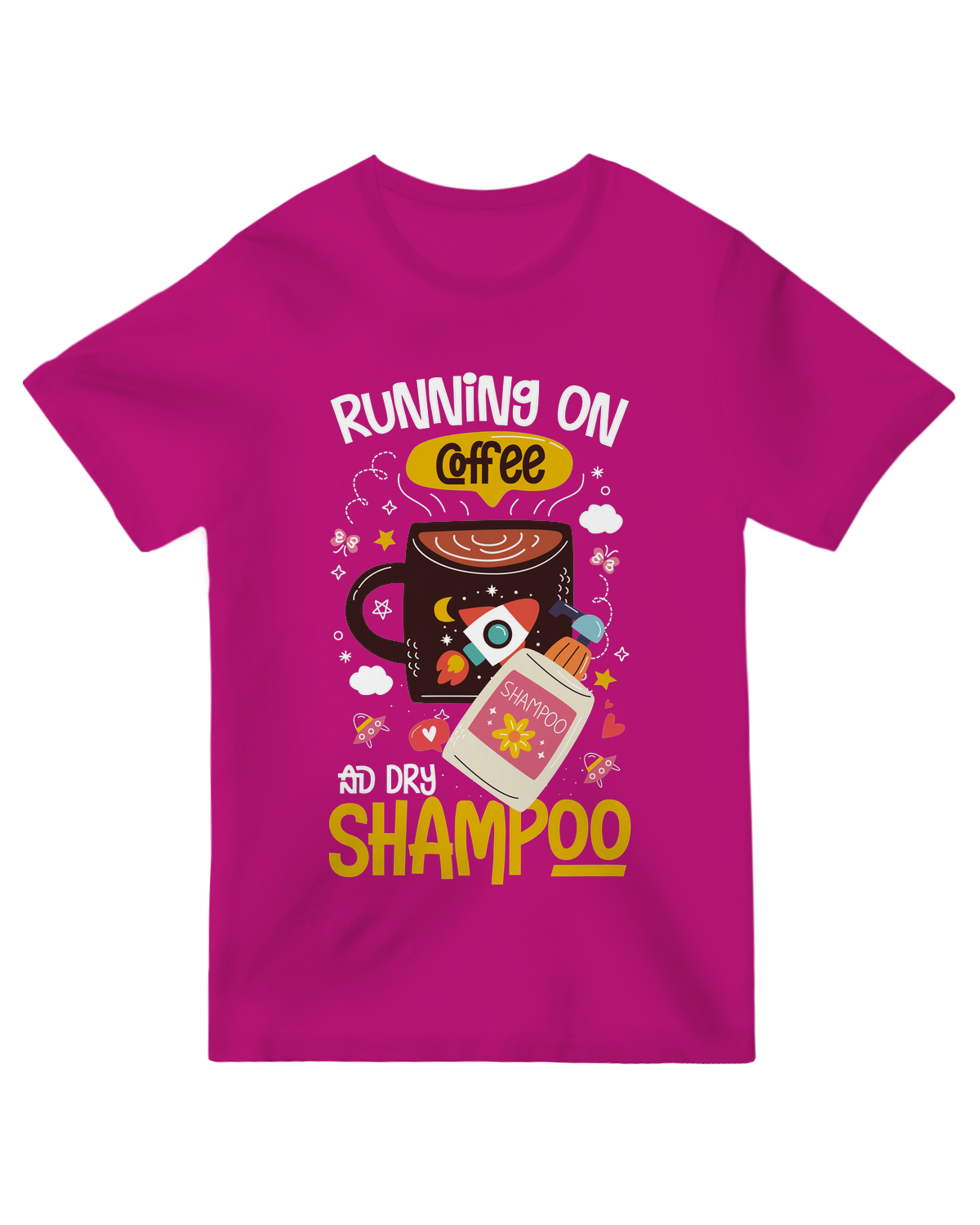 Running on coffee and dry shampoo