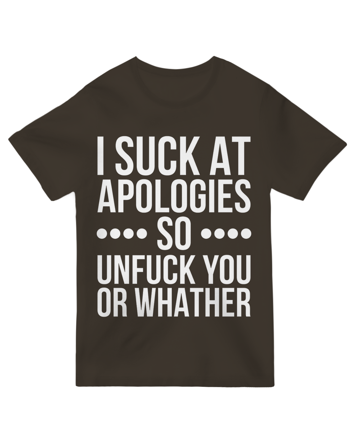 I suck at apologies so