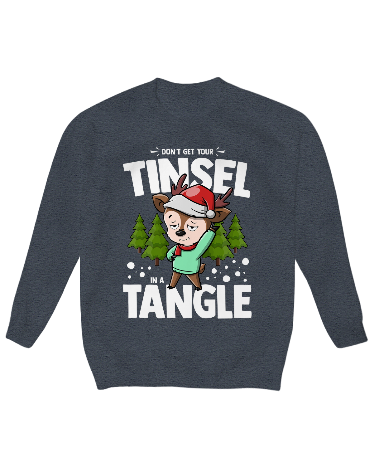 Don’t Get Your Tinsel in a Tangle Crew Neck Fleece