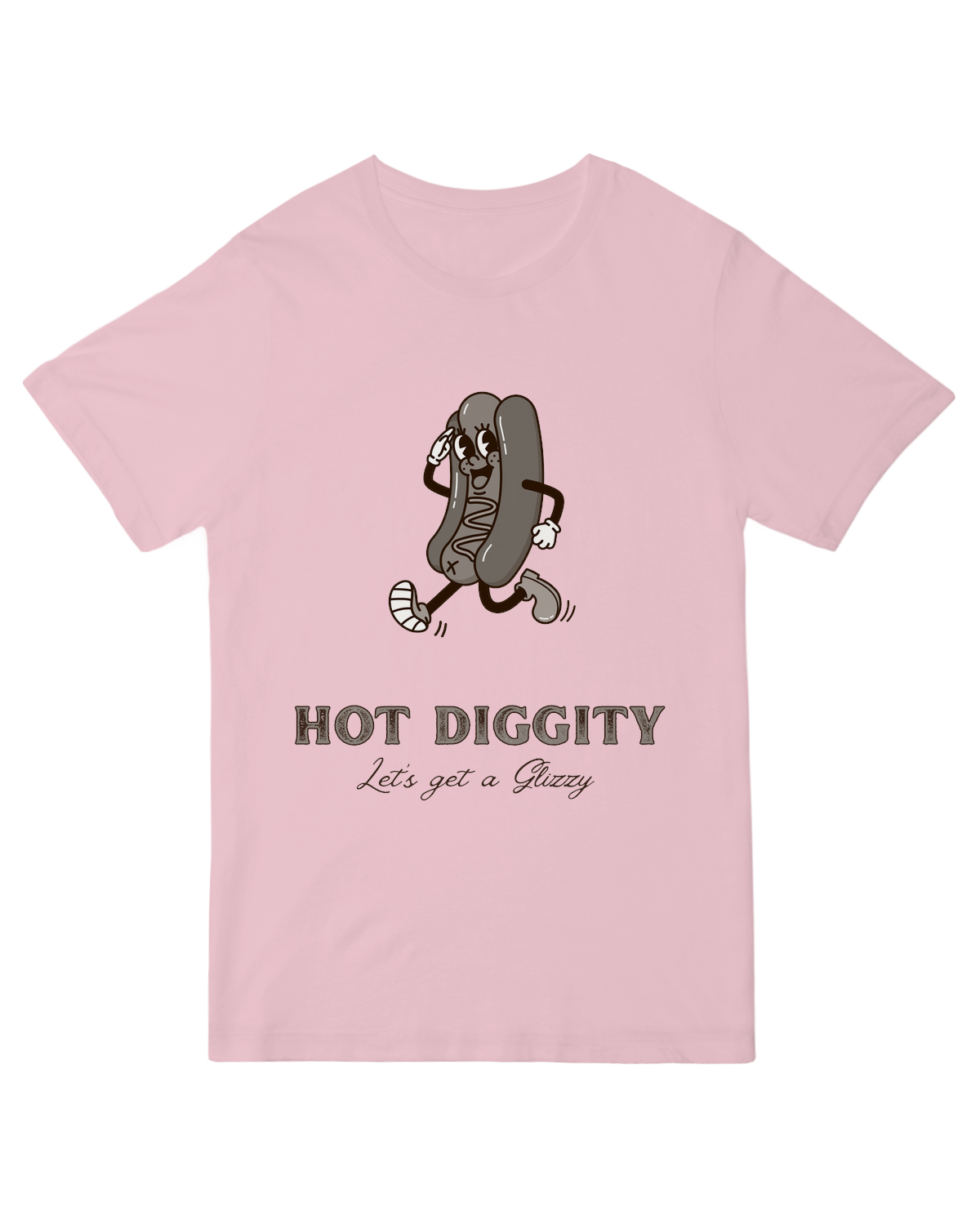 Hot Diggity Glizzy Grey Tee