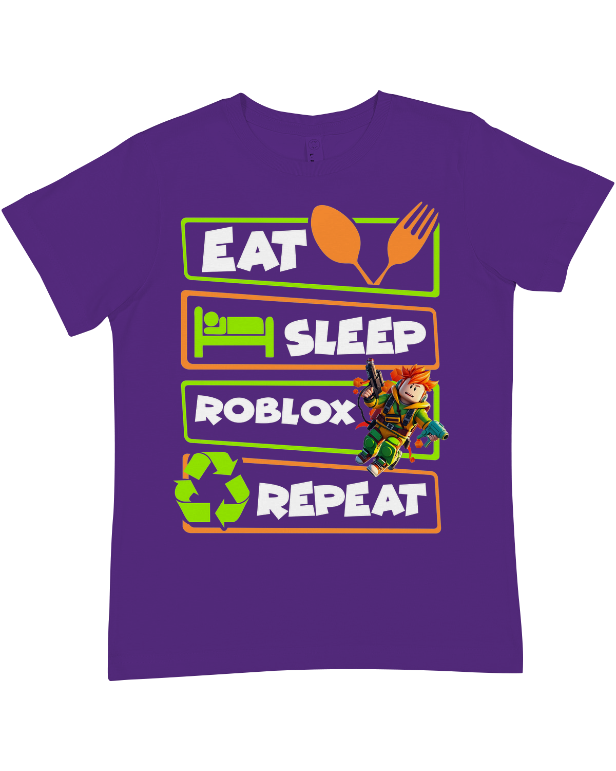 YOUTH Eat Sleep Roblox Premium Crewneck Tee