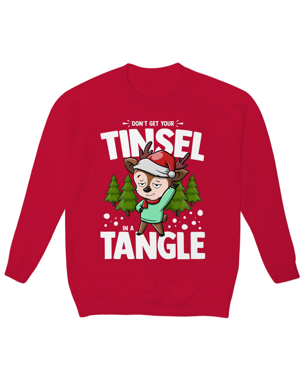 Don’t Get Your Tinsel in a Tangle Crew Neck Fleece