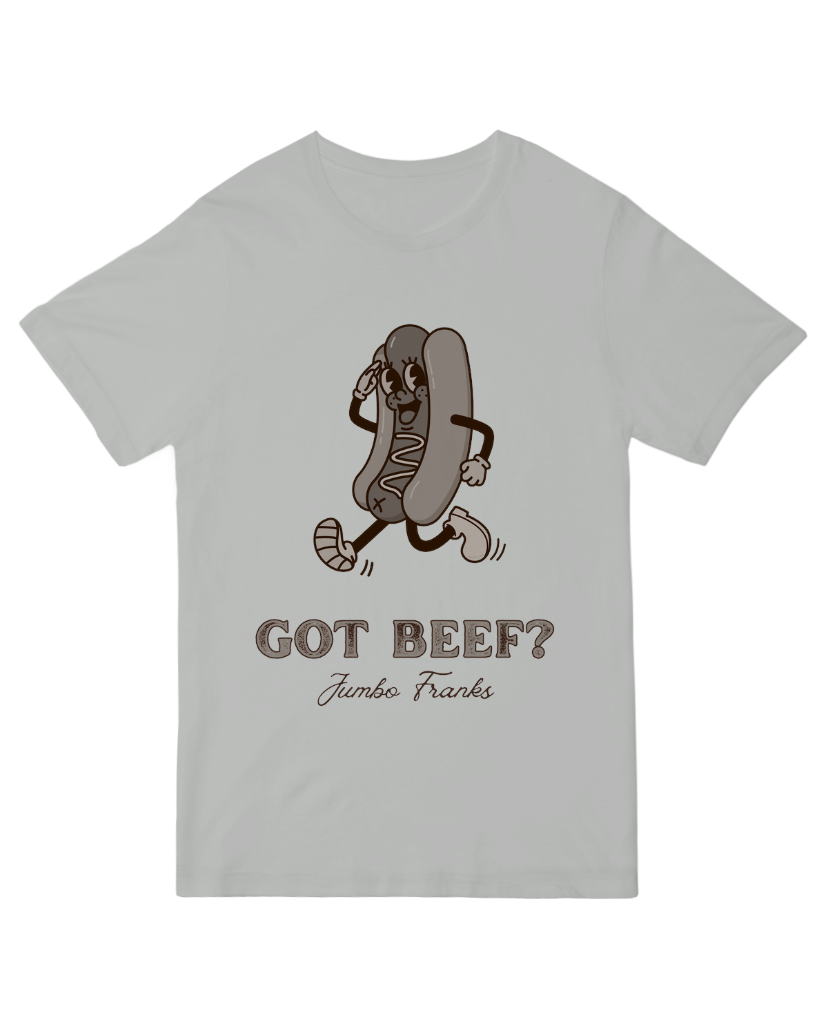Got Beef Jumbo Franks Grey Tee