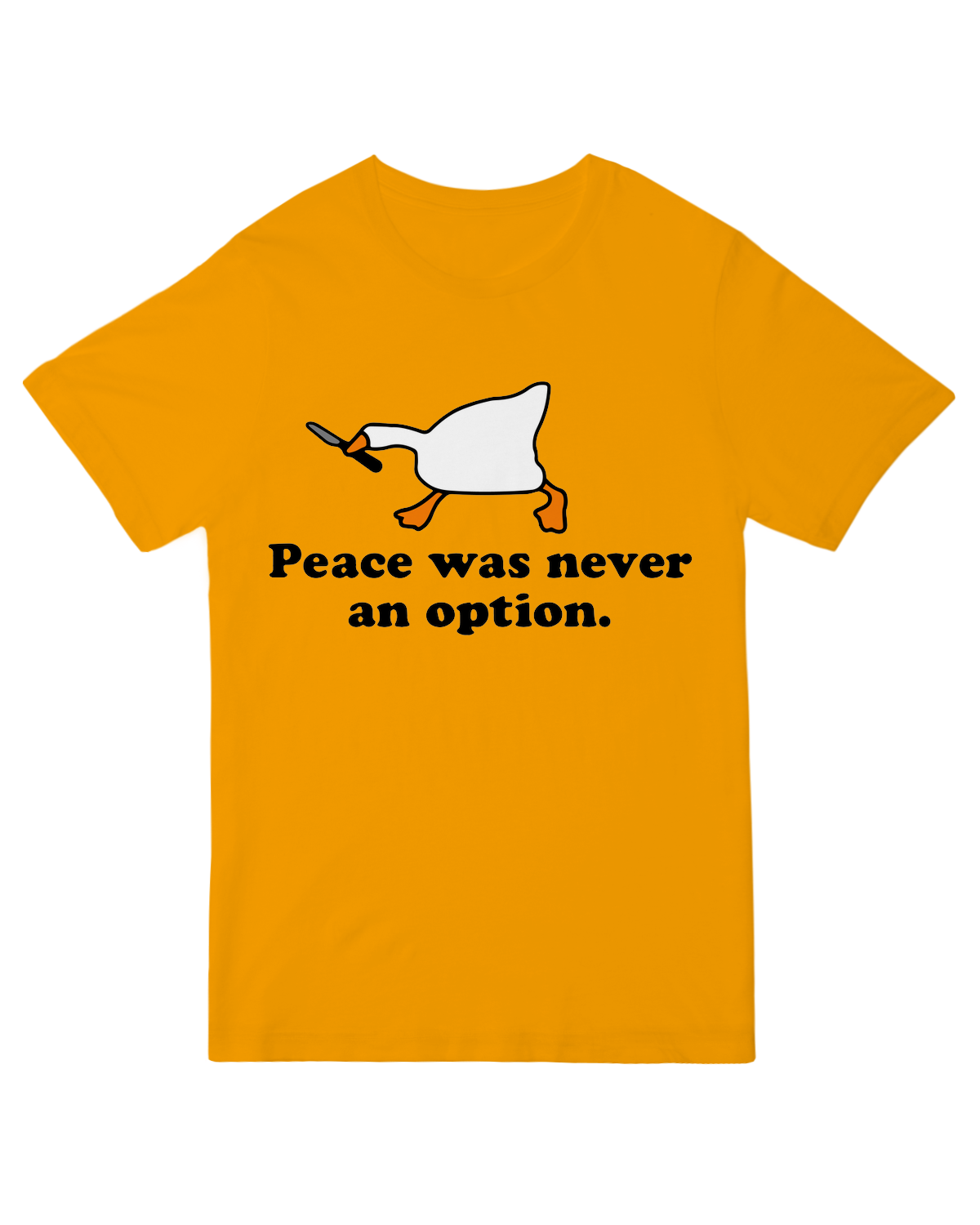 Peace was never an option.