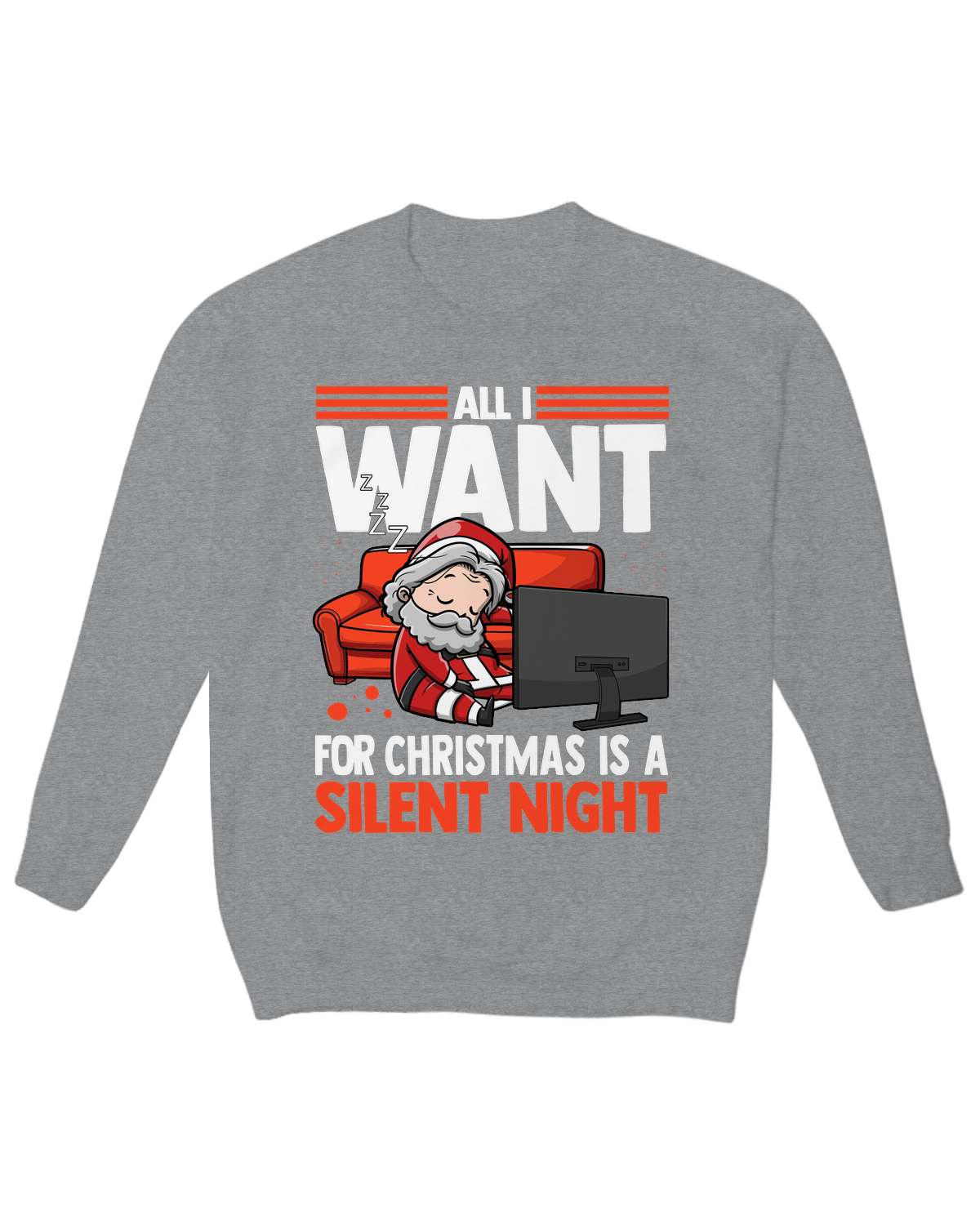 All I Want for Christmas is a Silent Night Crew Neck Fleece