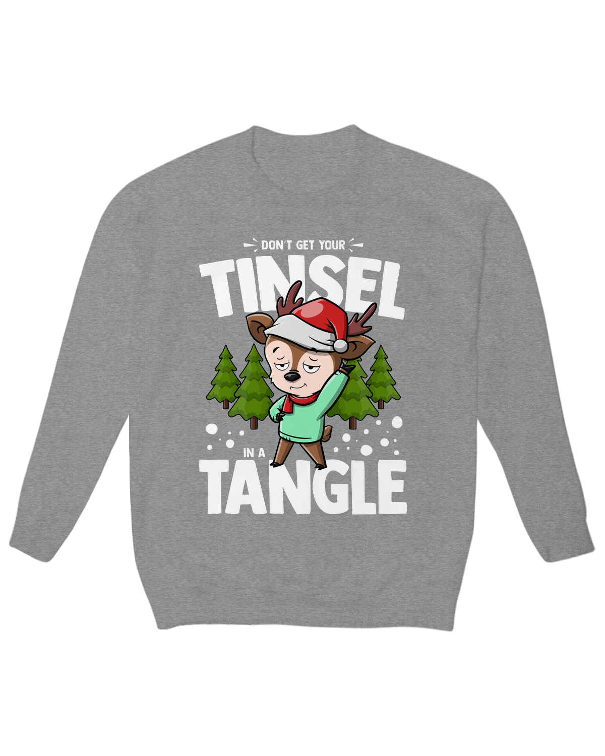 Don’t Get Your Tinsel in a Tangle Crew Neck Fleece