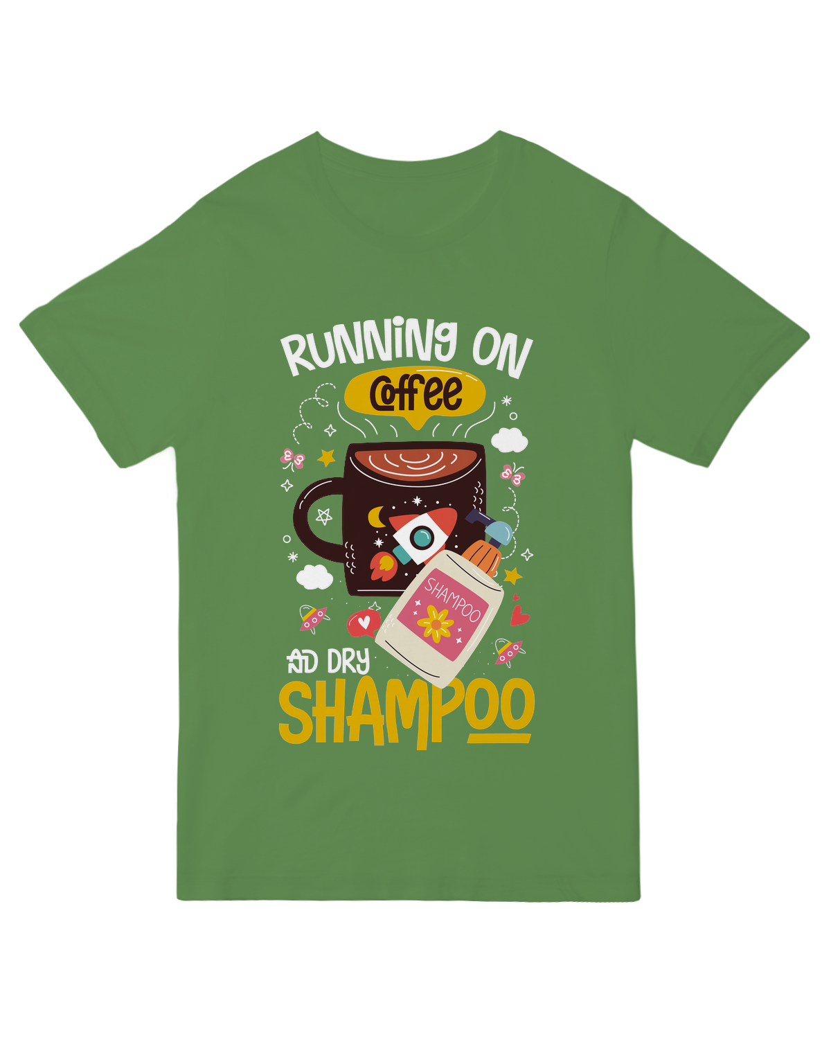 Running on coffee and dry shampoo