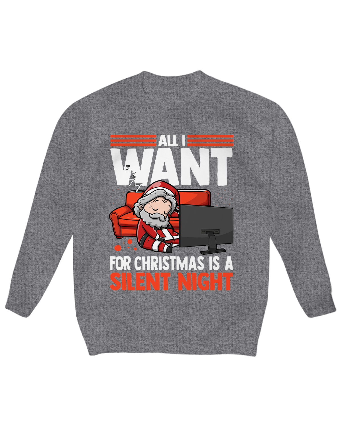 All I Want for Christmas is a Silent Night Crew Neck Fleece