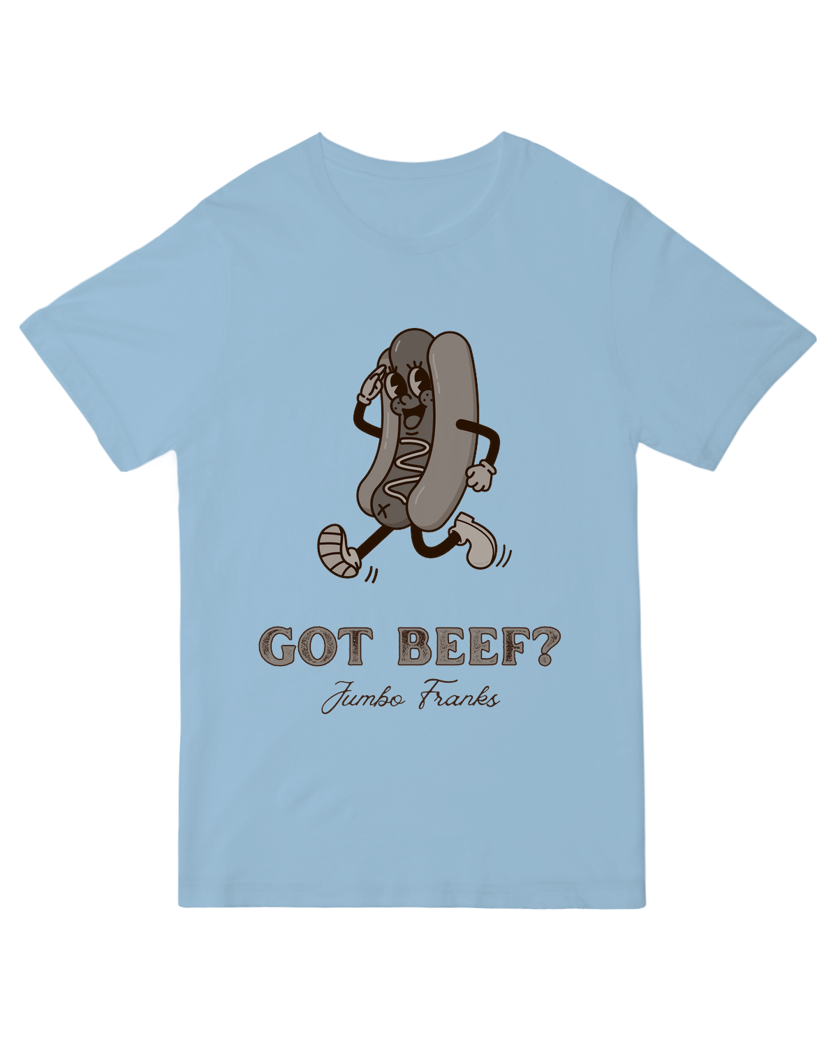 Got Beef Jumbo Franks Grey Tee