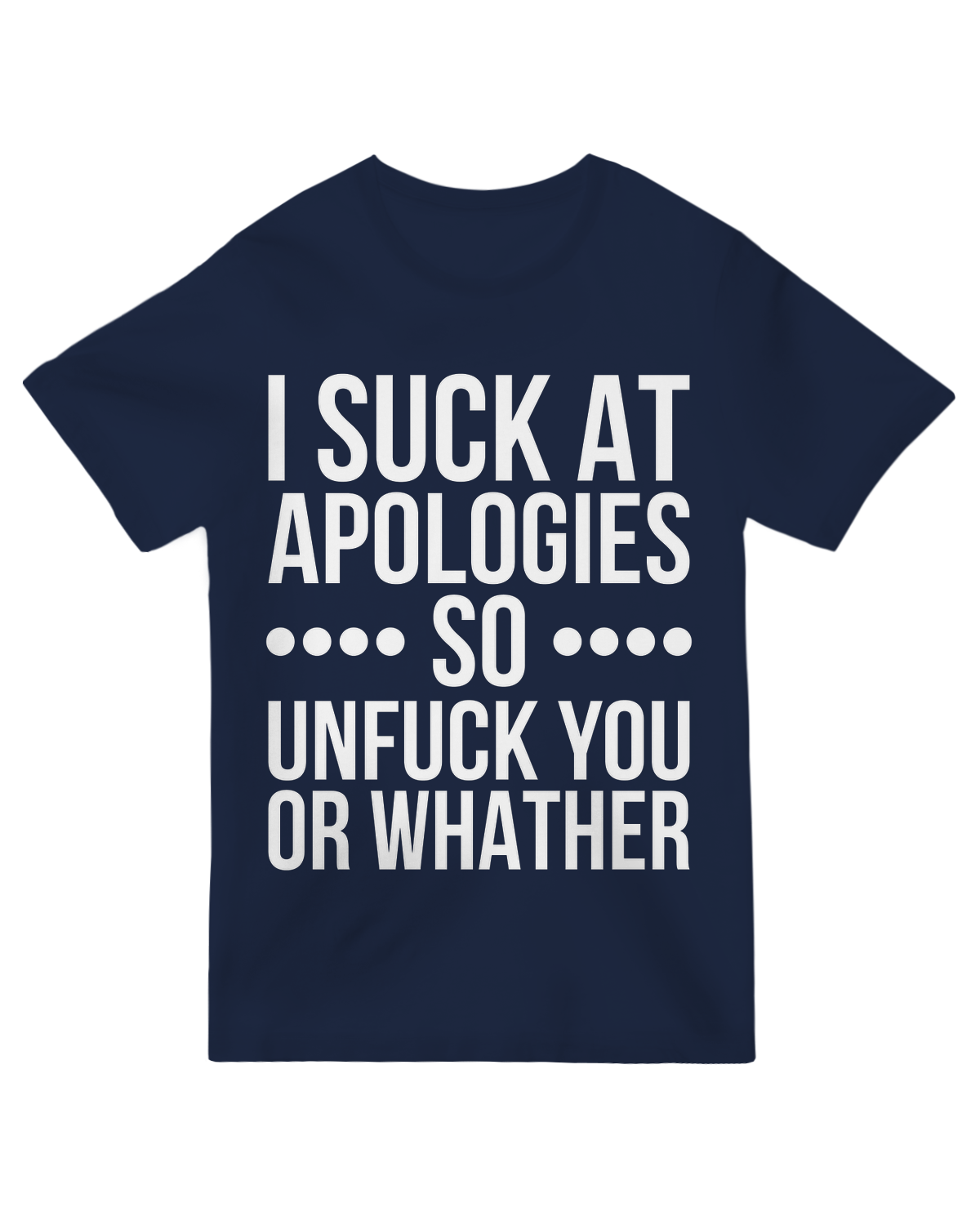 I suck at apologies so