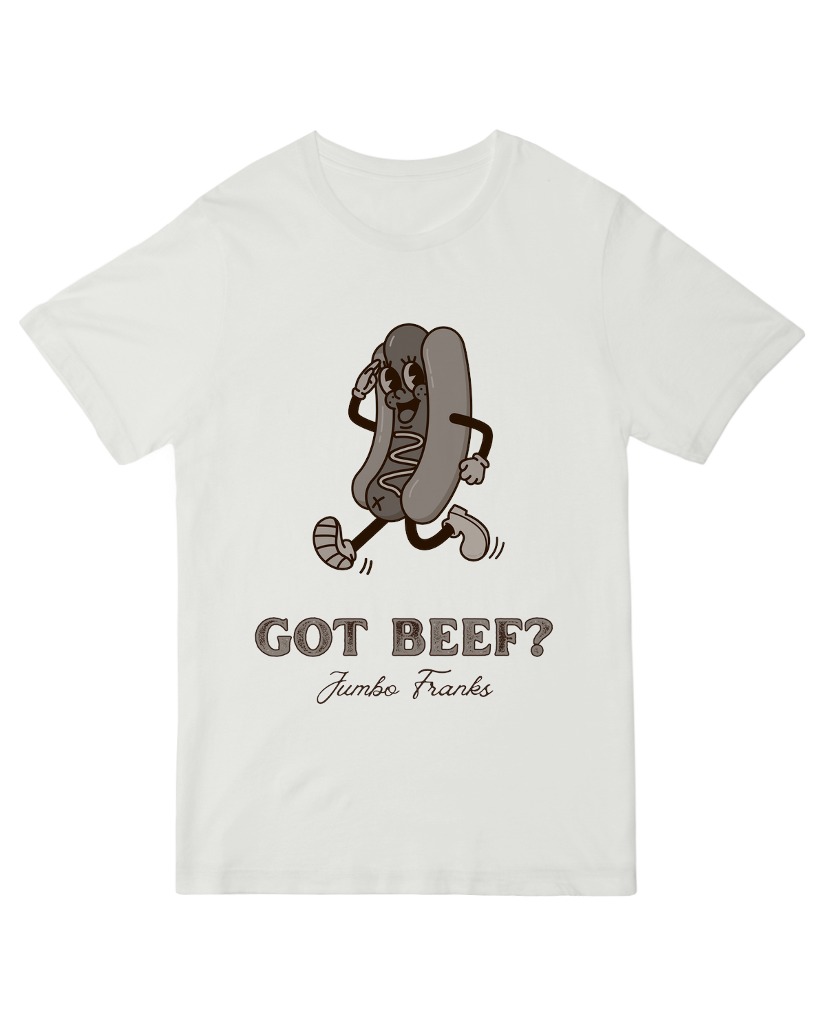 Got Beef Jumbo Franks Grey Tee