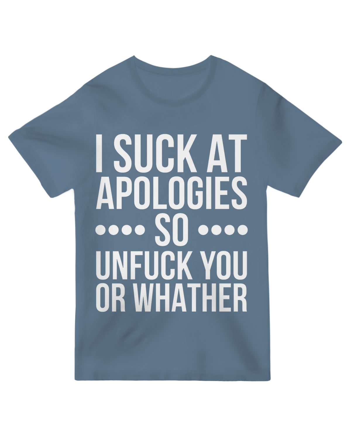 I suck at apologies so