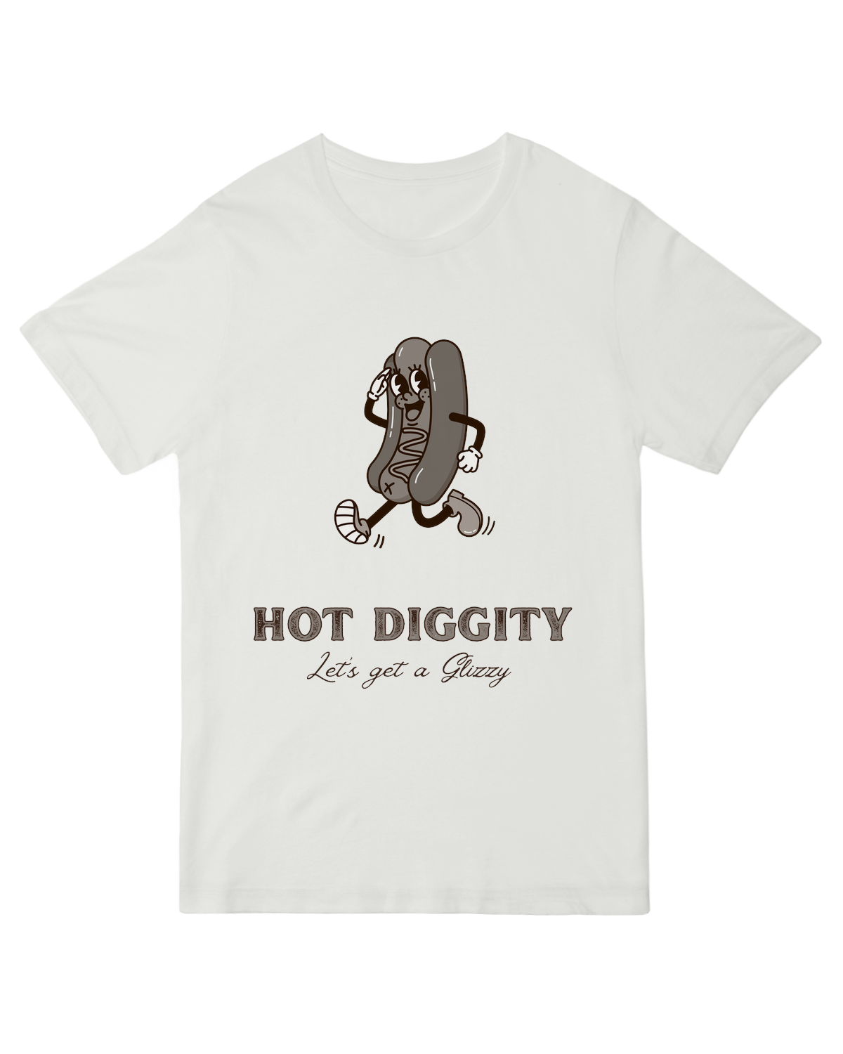 Hot Diggity Glizzy Grey Tee