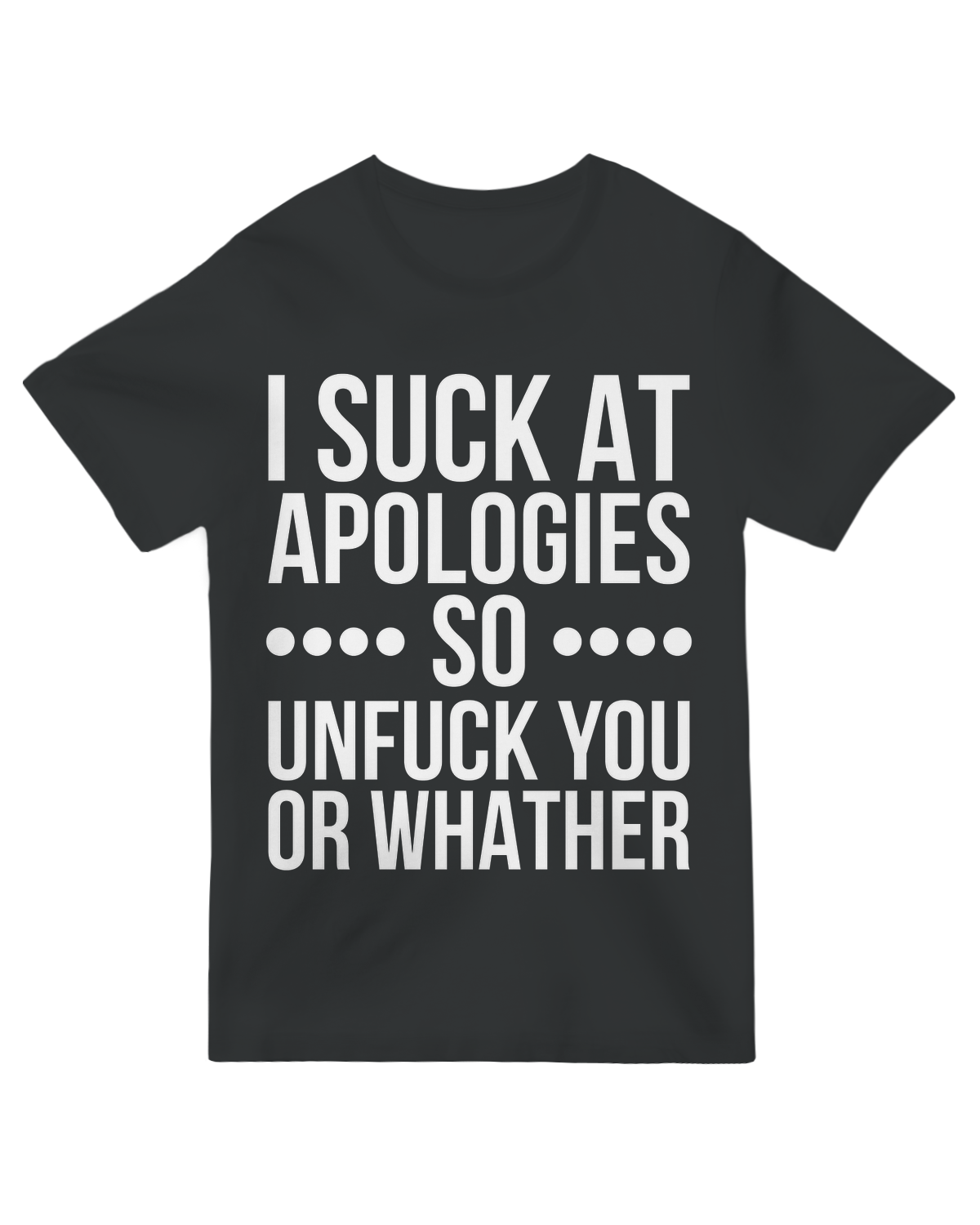 I suck at apologies so