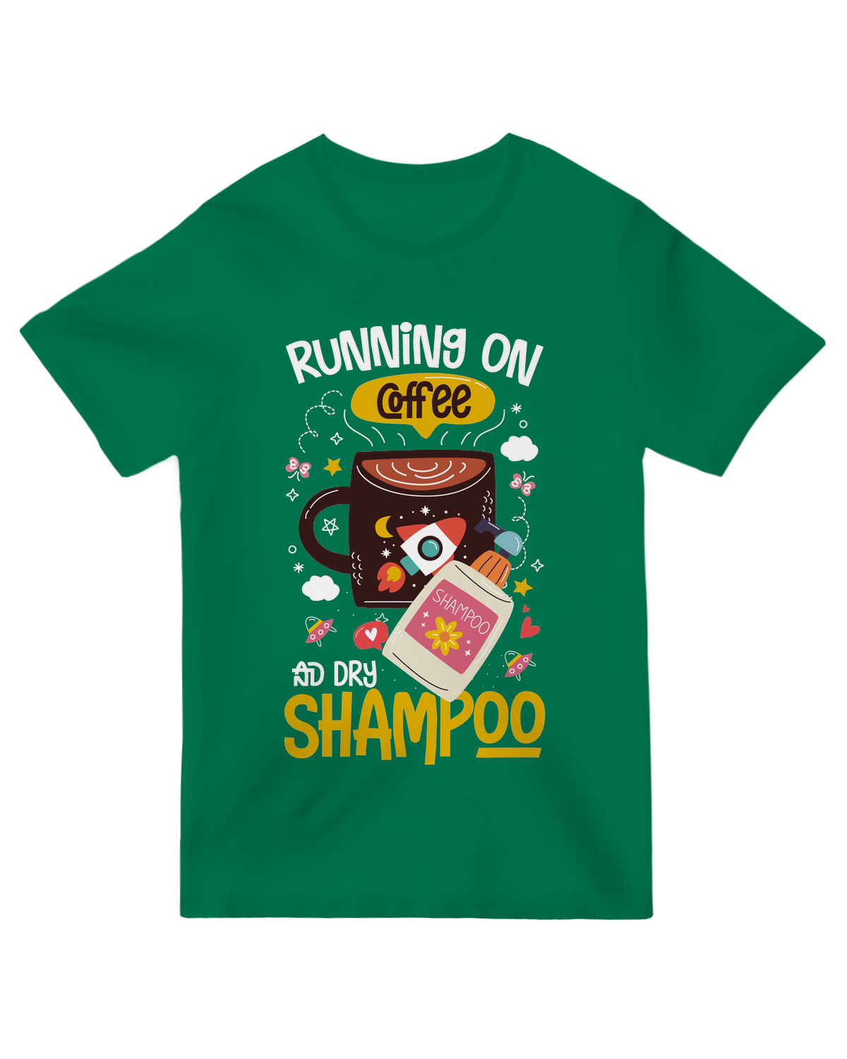 Running on coffee and dry shampoo