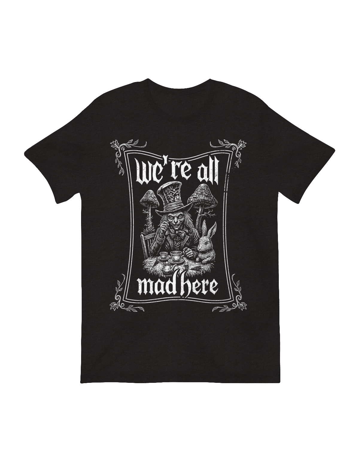 Alice in Wonderland skull decor mad hatter sculpture