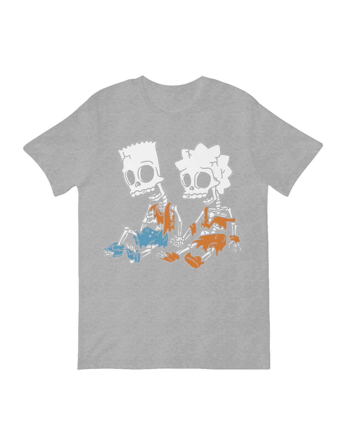 Cartoon character skeletal decor Simpson siblings