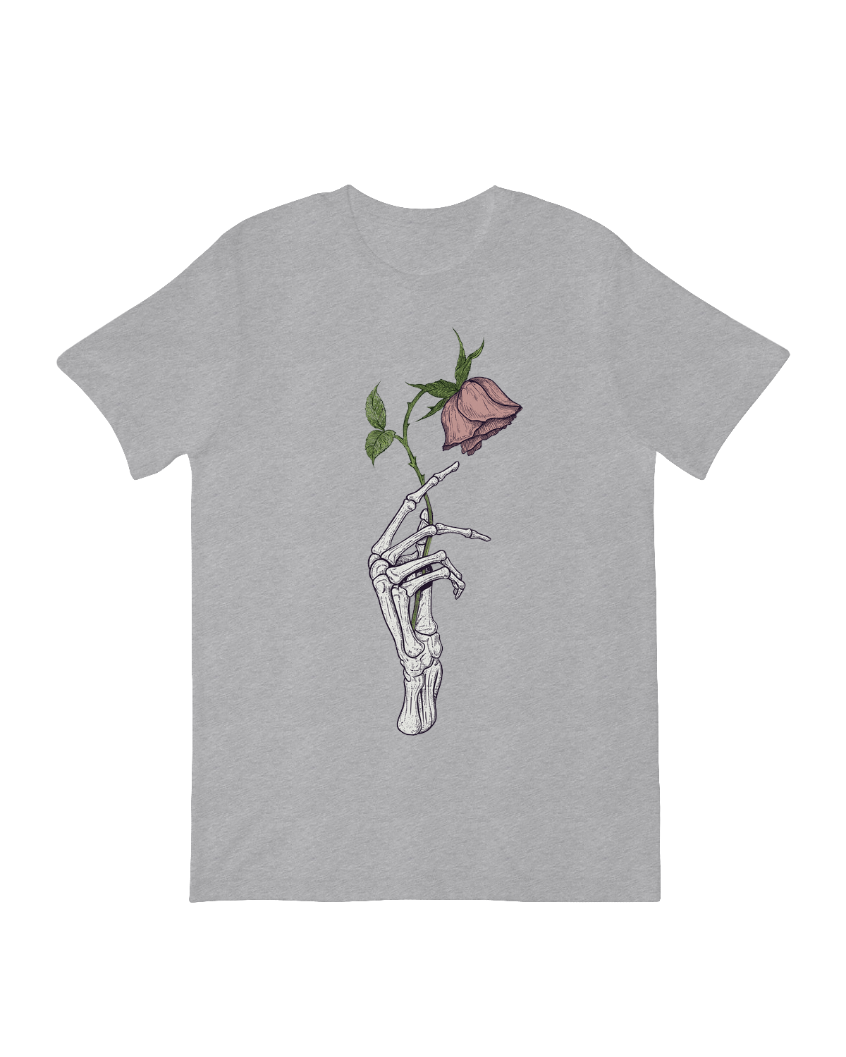 Dead Rose Skeleton Hand gothic romance art print