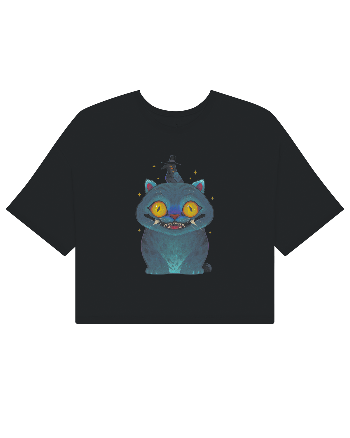 Front view of the KPop Demon Hunters Movie heroine artwork on ladies crop top