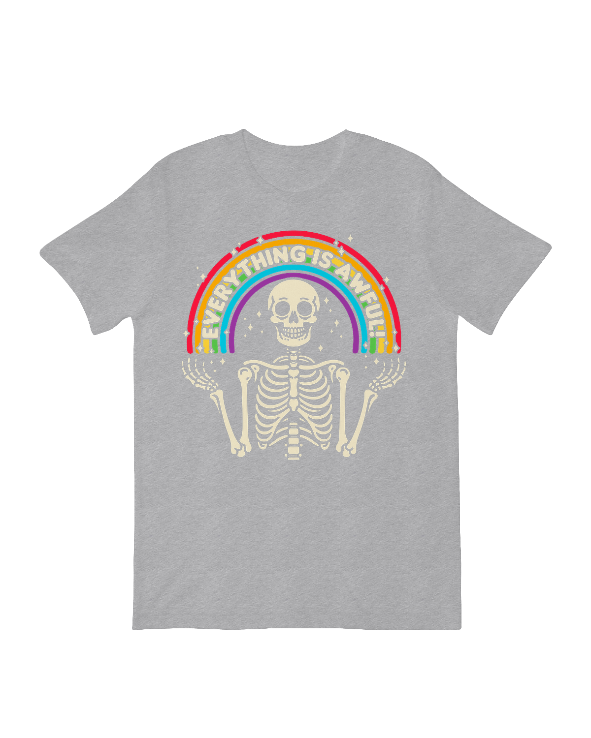 Funny mental health decor skeleton statue on a desk