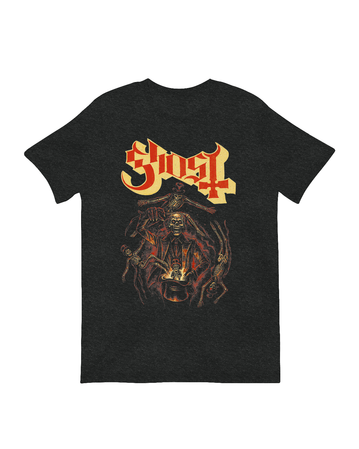 Ghost Swirling Skeletons supernatural art print