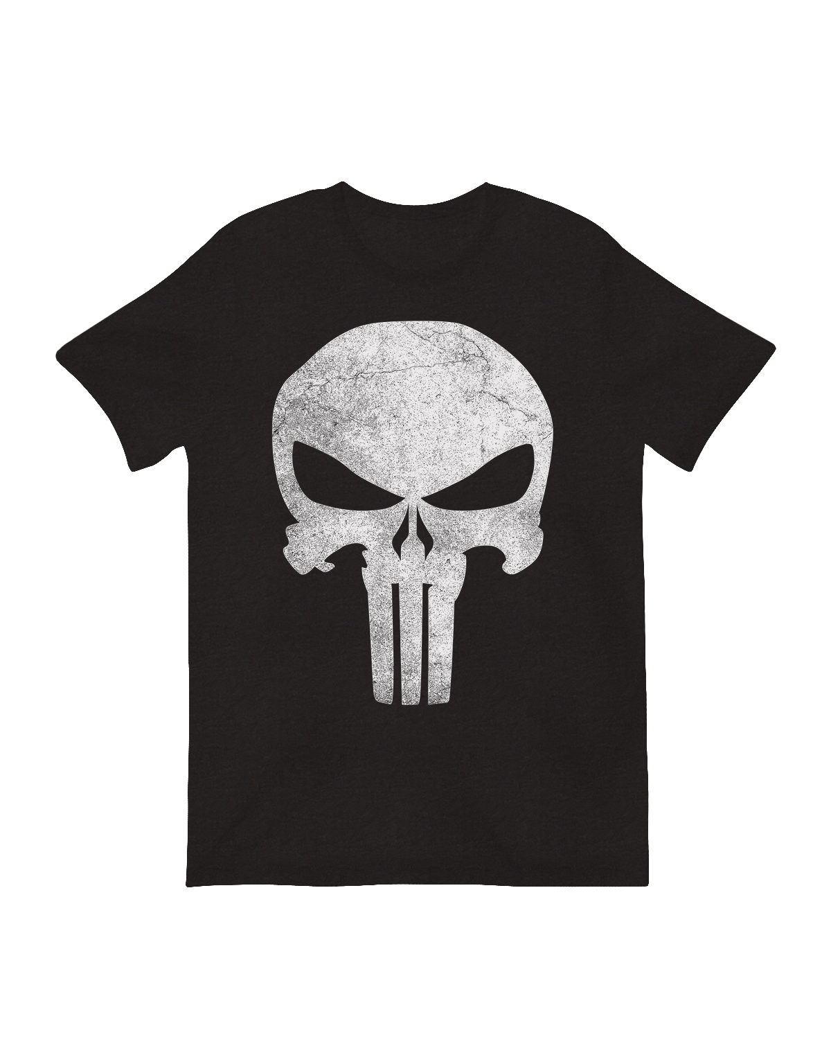 Marvel Punisher distressed skull logo art print