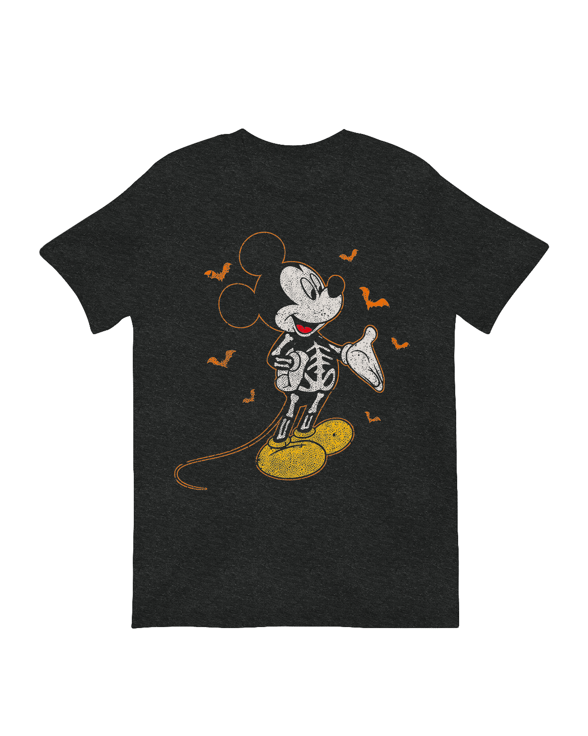 Official Disney Halloween Mickey Mouse Skeleton with Bats Collectible
