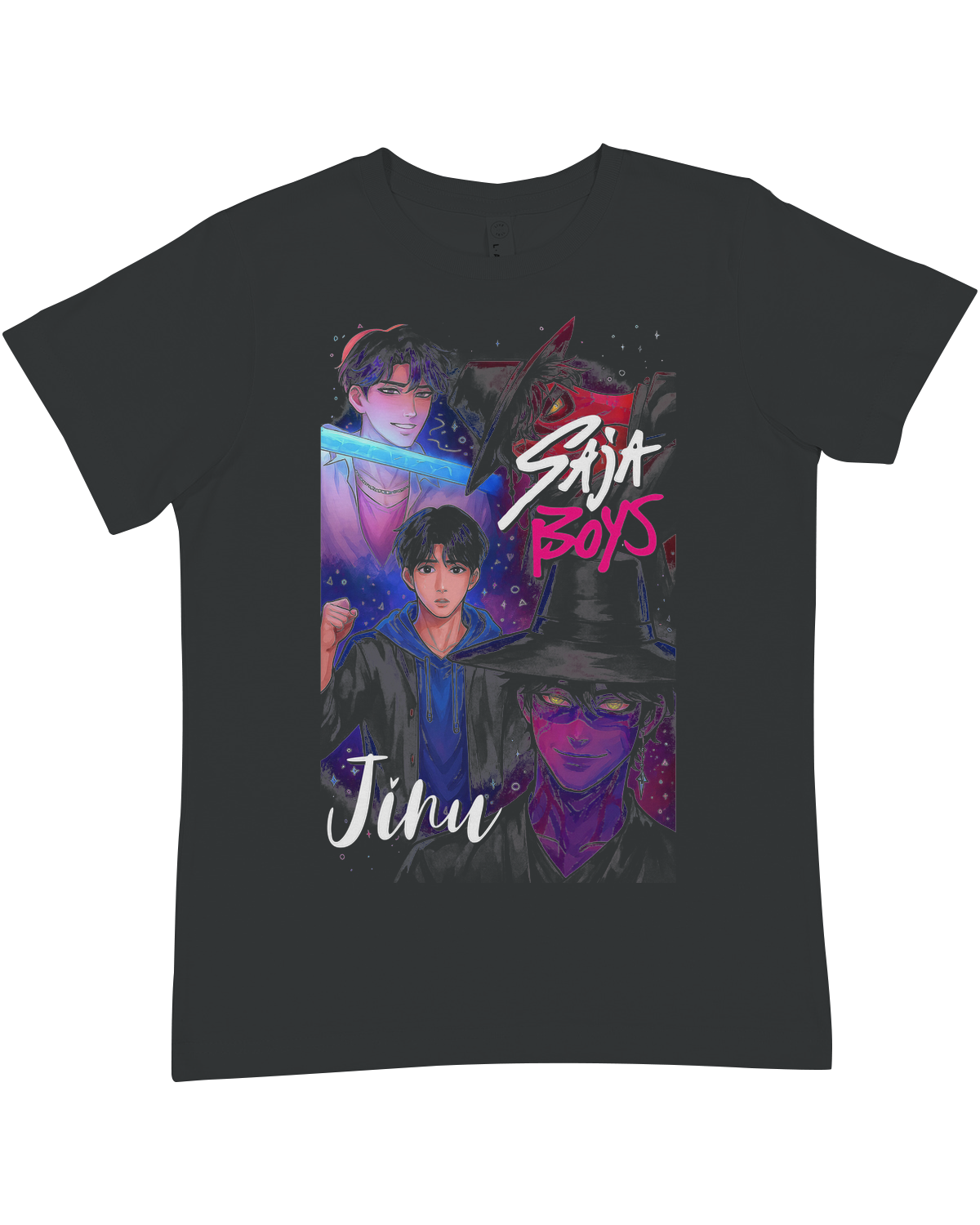 Official Jinu Kpop Graphic T-Shirt for Youth