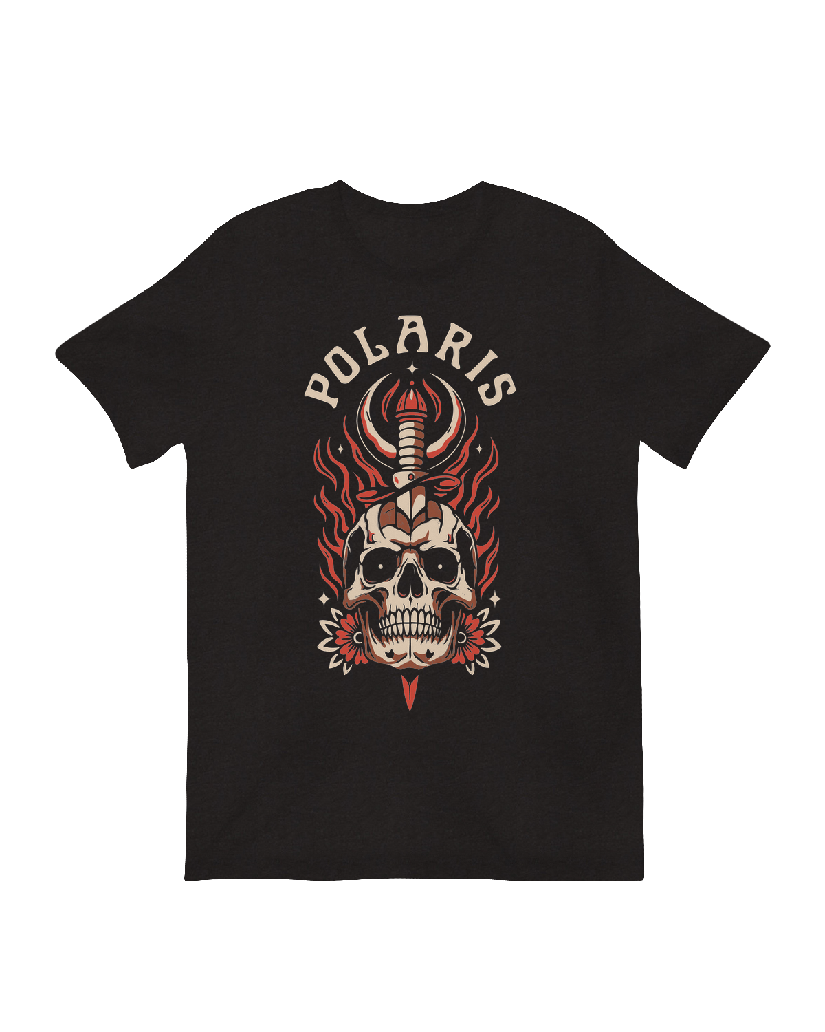 Polaris skull dagger metalcore music poster