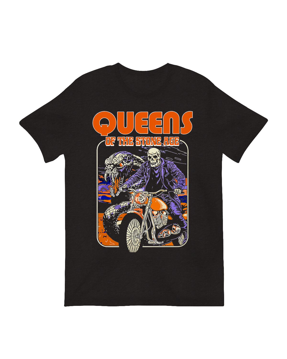 QOTSA fan gift skeleton rider motorcycle poster