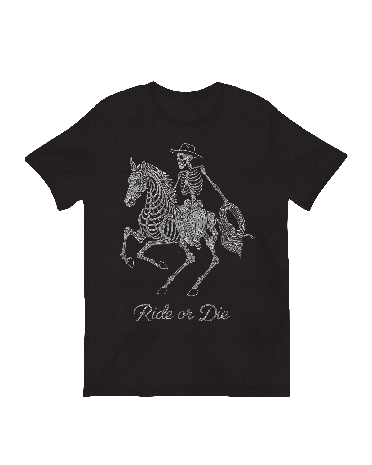 Skeletal cowboy outlaw frontier spirit wall decor