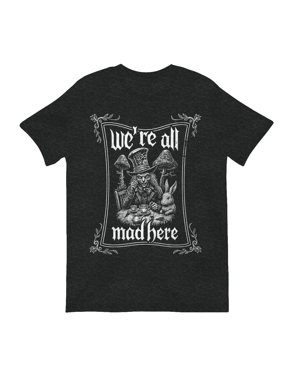 Skeleton Mad Hatter through ornate frame artwork