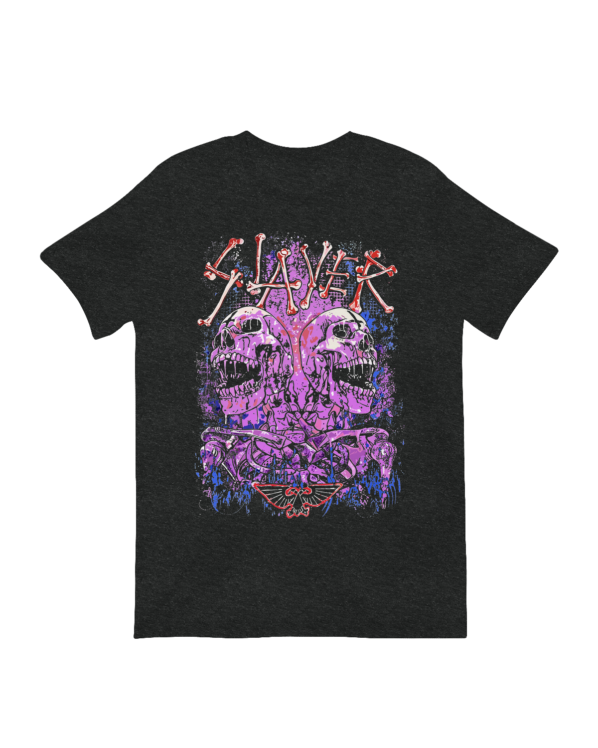 Slayer Screaming Skeletons metal music poster print