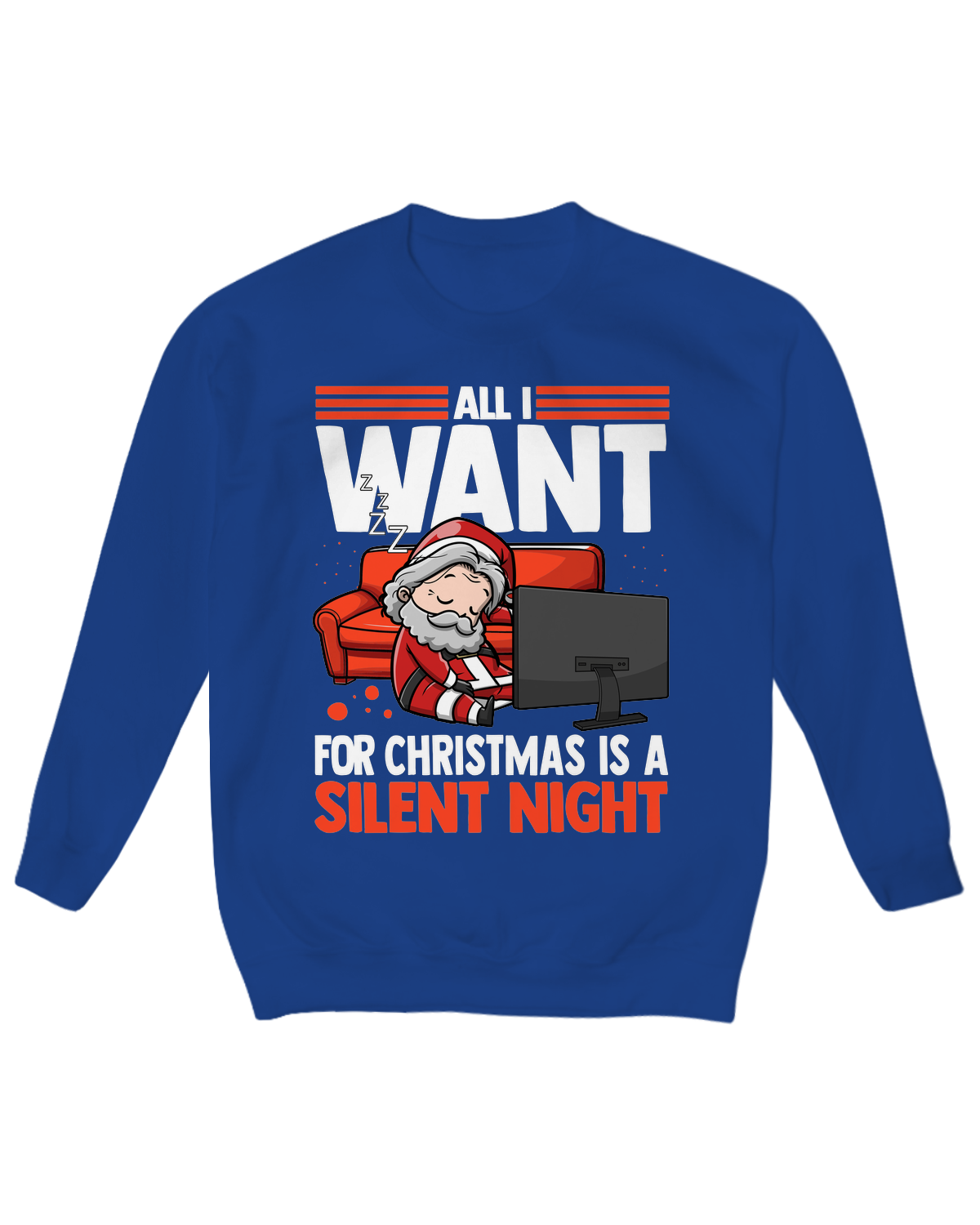All I Want for Christmas is a Silent Night Crew Neck Fleece