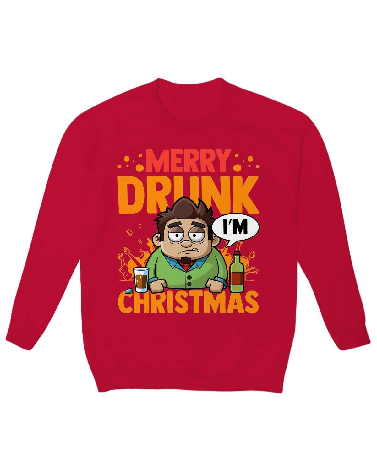 Merry Drunk, I’m Christmas Crew Neck Fleece