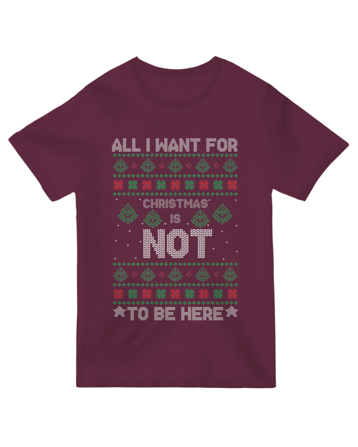 "All I Want for Christmas t-shirt - Festive holiday apparel with lyric design for parties and gifts"