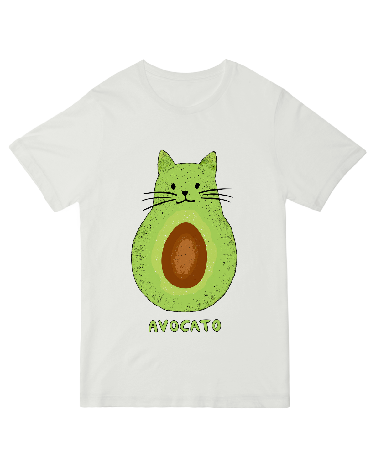 "Avocato Cat Avocado Pun T-Shirt - Cute Feline Food Mashup Graphic for Cat Lovers"