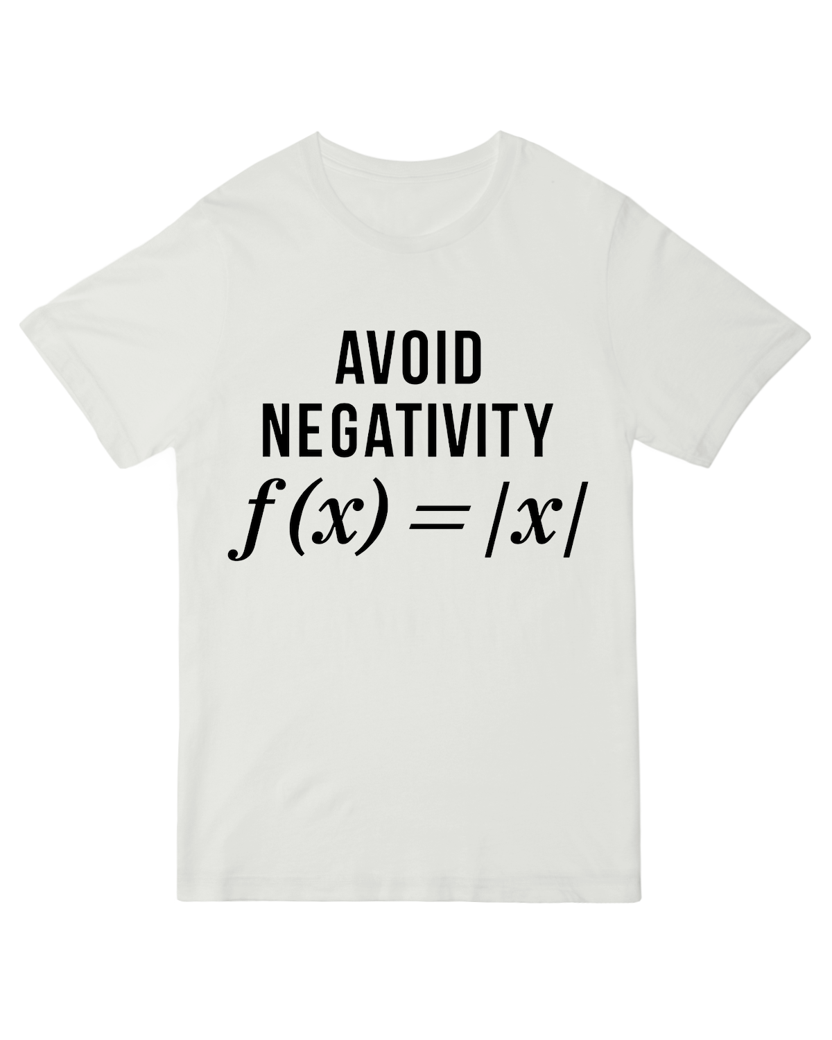 "Avoid Negativity Geek Science T-Shirt - Funny Physics Electron Graphic for Science Nerds"