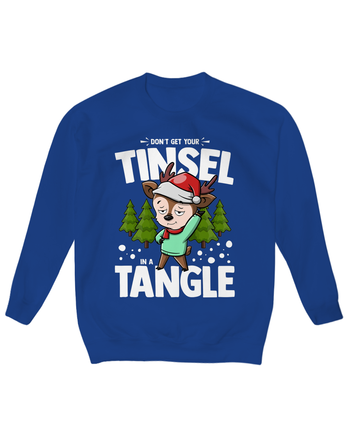 Don’t Get Your Tinsel in a Tangle Crew Neck Fleece