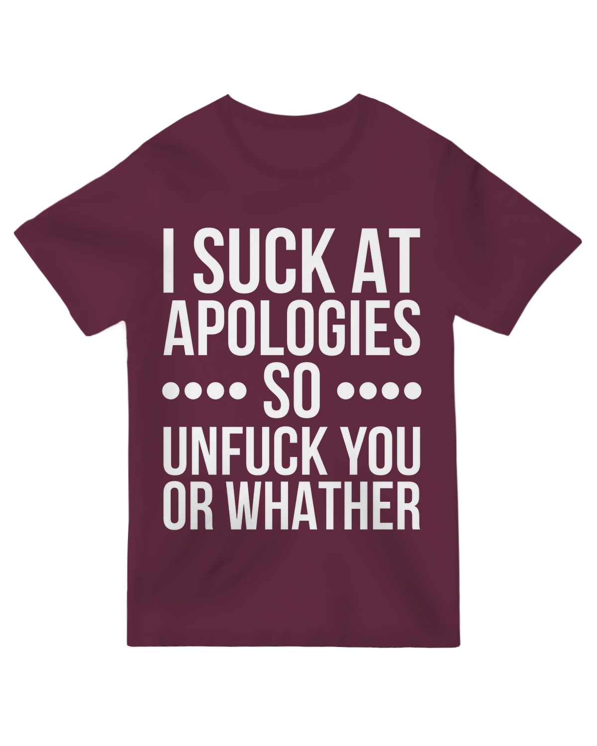 I suck at apologies so