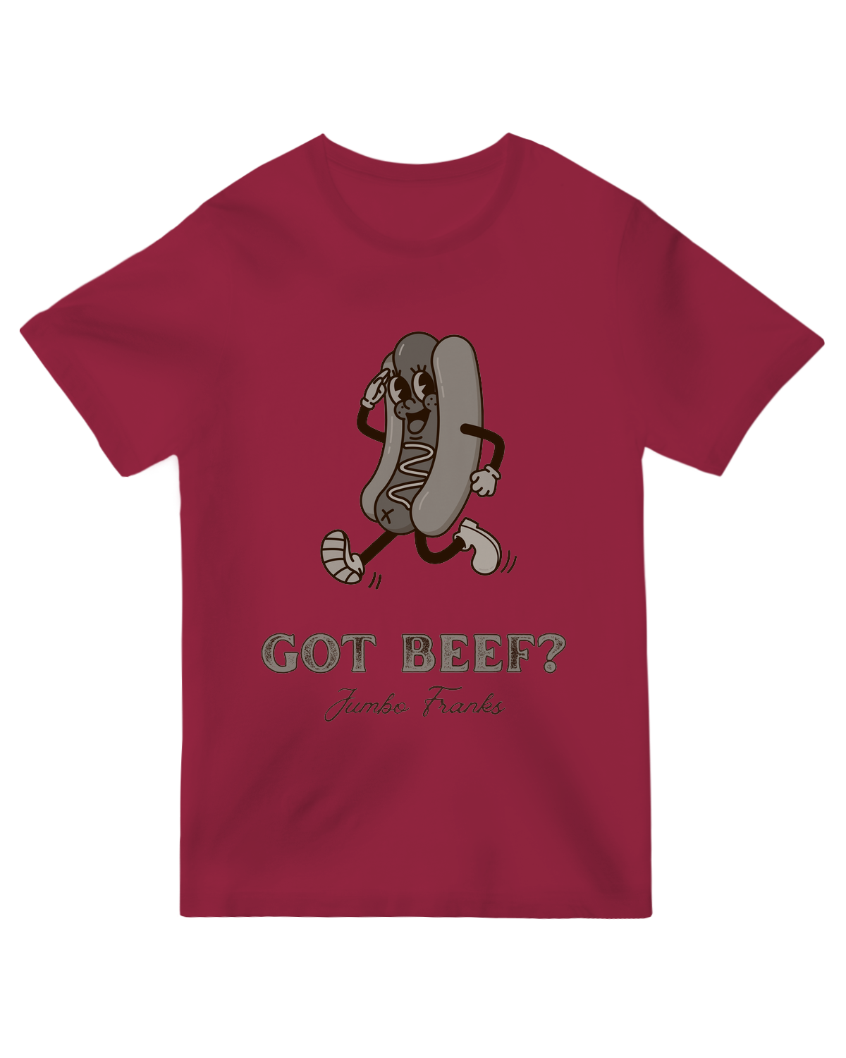 Got Beef Jumbo Franks Grey Tee