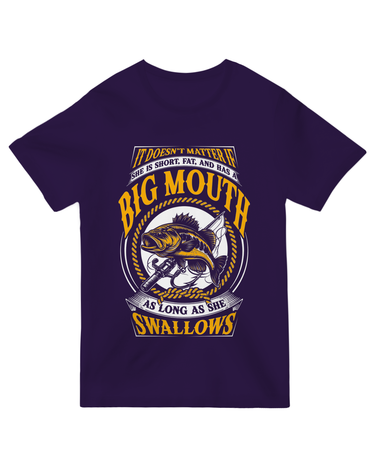 "Blue Bass Swallow t-shirt featuring bass fish and swallow bird design for anglers and nature lovers"