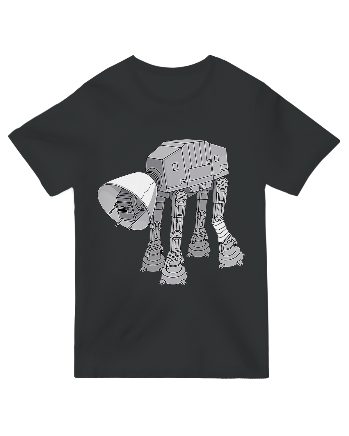 "Black Battle Damage t-shirt with cracked graphic design, styled with tactical gear and gaming controller"