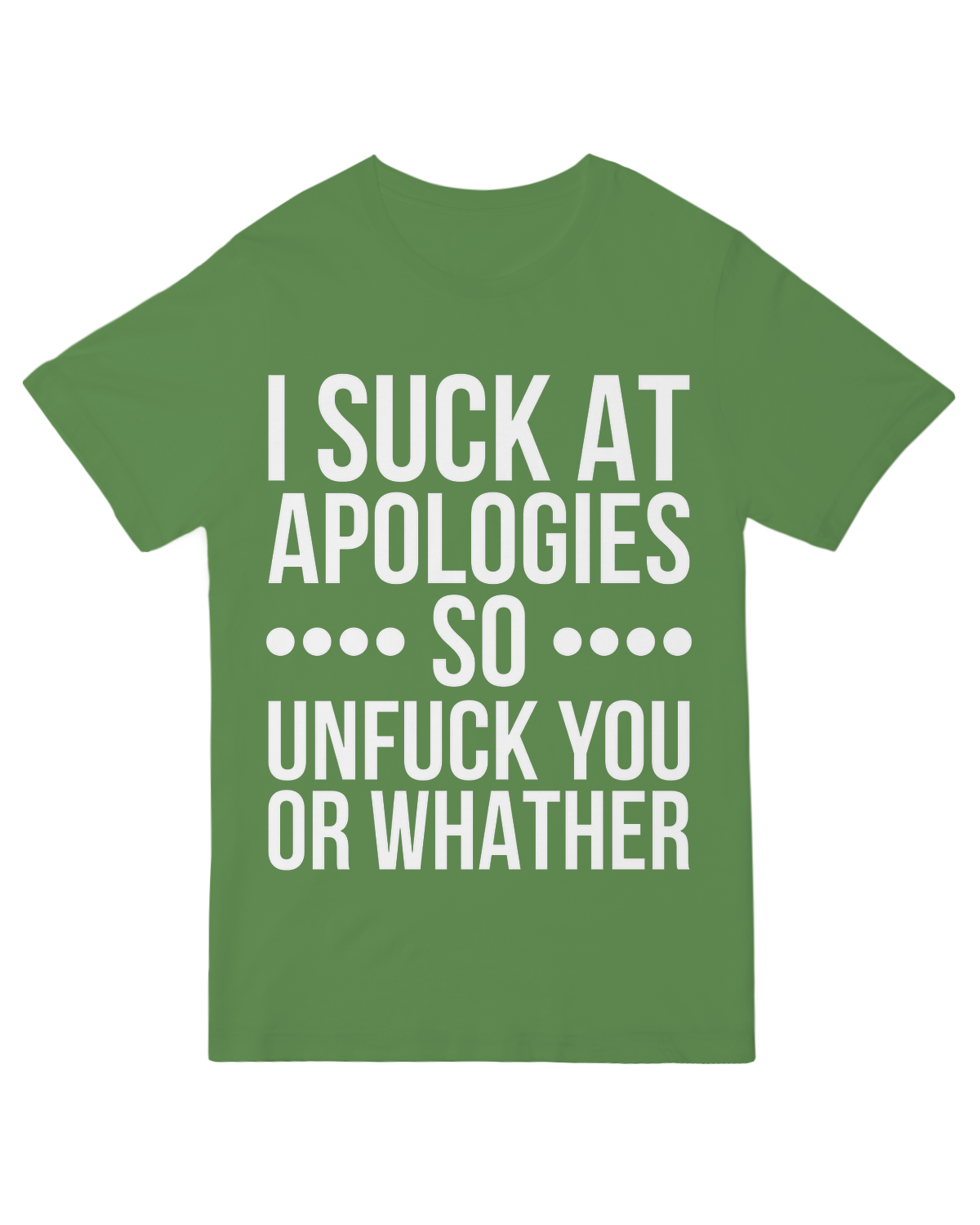 I suck at apologies so